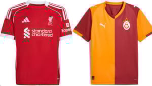 Liverpool v Galatasaray 2025-26 Kits