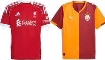 Liverpool v Galatasaray 2025-26 Kits