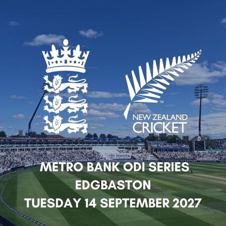 England v New Zealand ODI Series Edgbaston Hospitality 2027